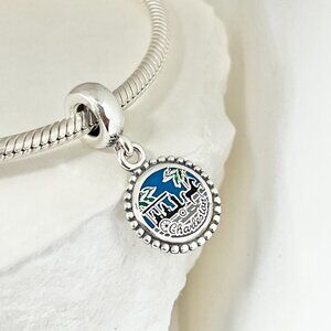 Pandora Charleston SC Beach Travel Carriage tour Dangle S925 Silver Charm